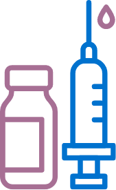 Single-dose vial and prefilled syringe icon
